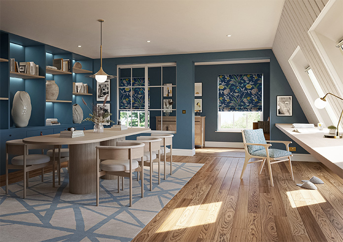 Abigail, Navy - Roman Blind - Image 6